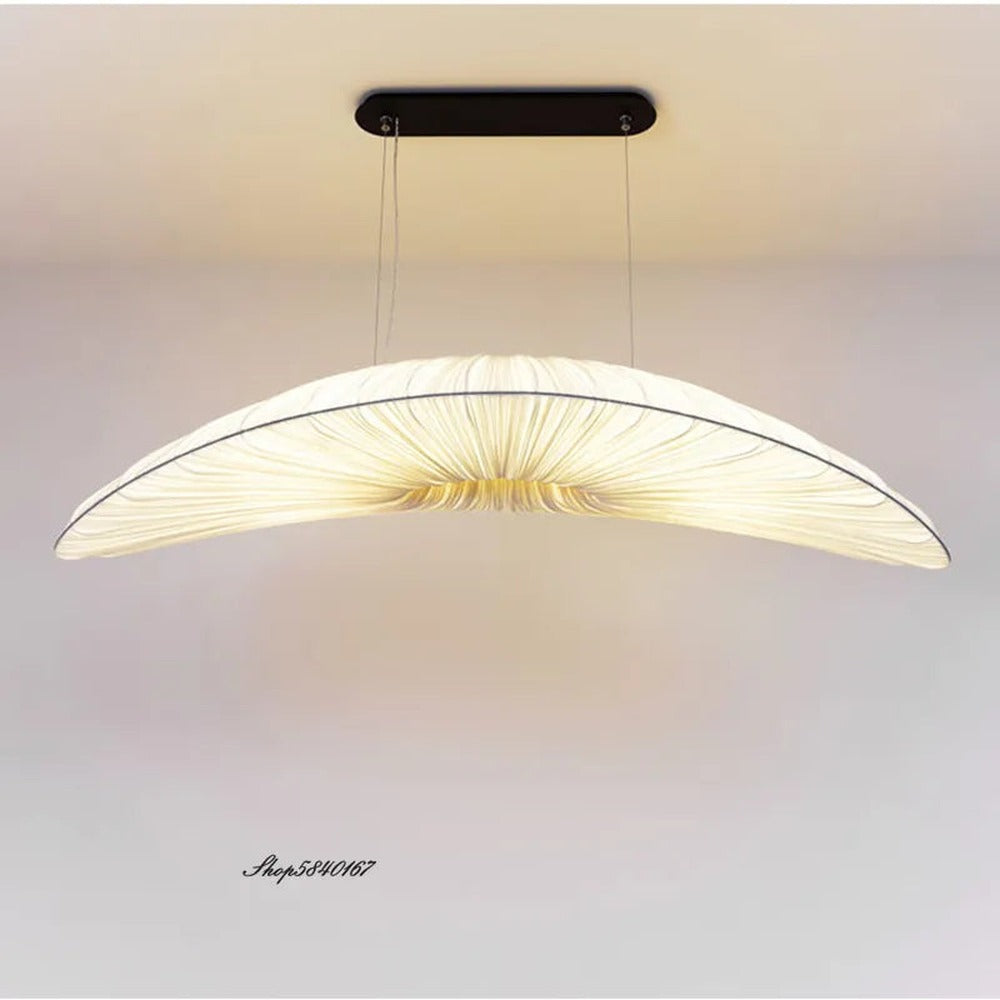Opus Appliances | White Pendant Light With Fabric Chandelier