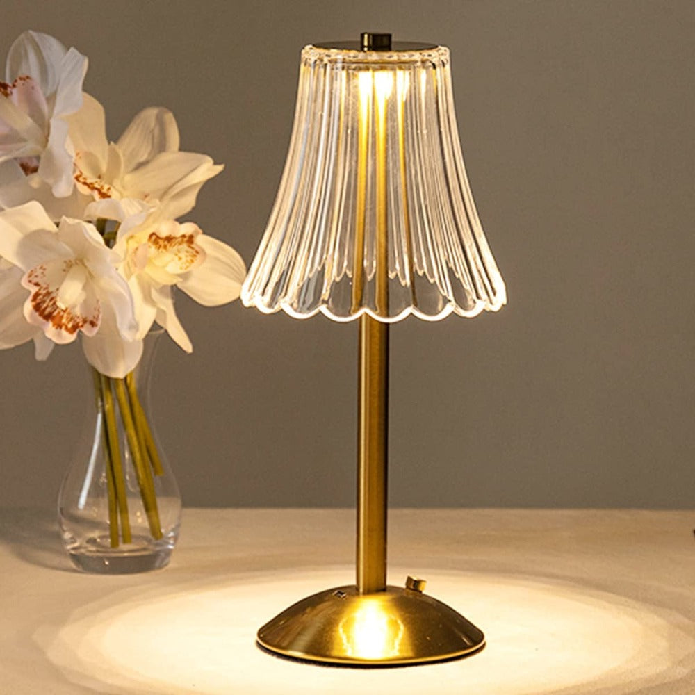 Opus Appliances | Vintage-Style Gold Crystal Table Lamp | Orntli