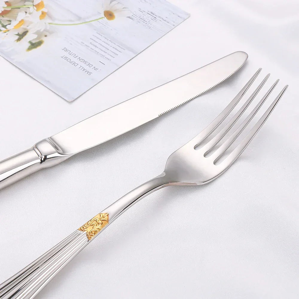 Opus Appliances | Elegant cutlery set in gold design