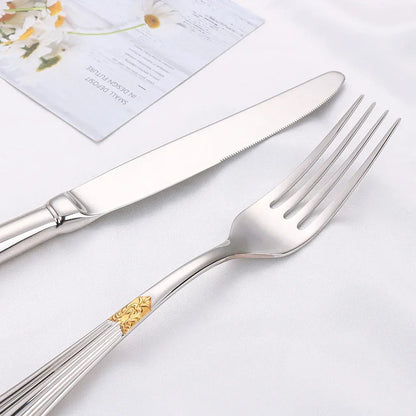 Opus Appliances | Elegant cutlery set in gold design