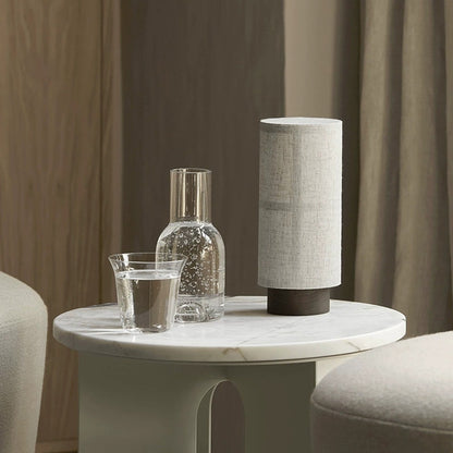 Opus Appliances | Japanese Style Silk Table Lamp with Wooden Base by Kiyora