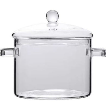 Opus Appliances | Glass heat-resistant cooking pot