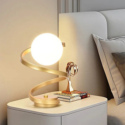 Opus Appliances | Spiral LED Table Lamp for Cozy Corners