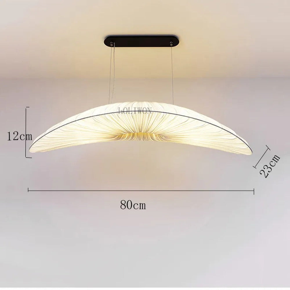 Opus Appliances | White Pendant Light With Fabric Chandelier