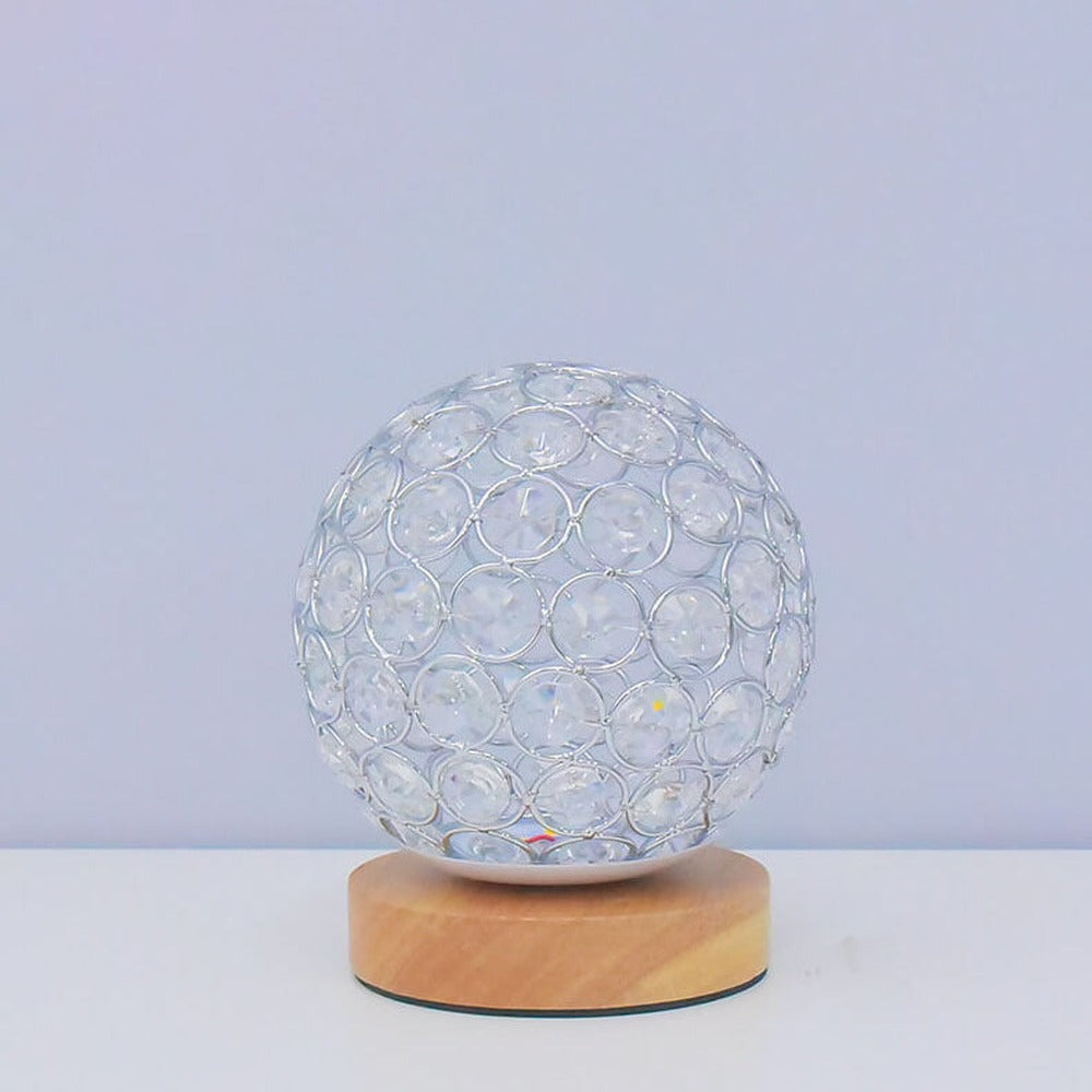 Opus Appliances | NovaGlow Round USB Rechargeable LED Nightstand Lamp In Modern Minimalist Style