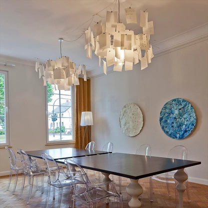 Opus Appliances | Ingo Maurer Zettel DIY Chandelier Customizable Lighting For Any Room