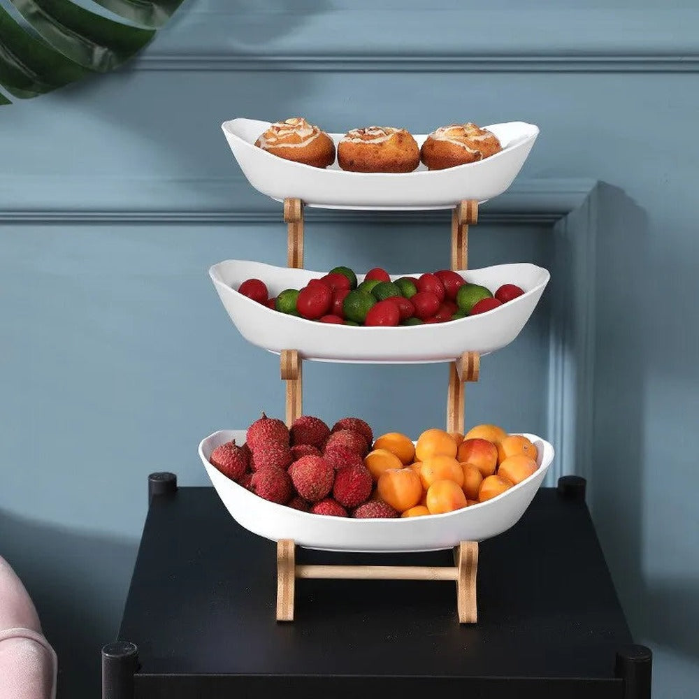 Opus Appliances | Three-Tier Fruit Bowl Made of Plastic