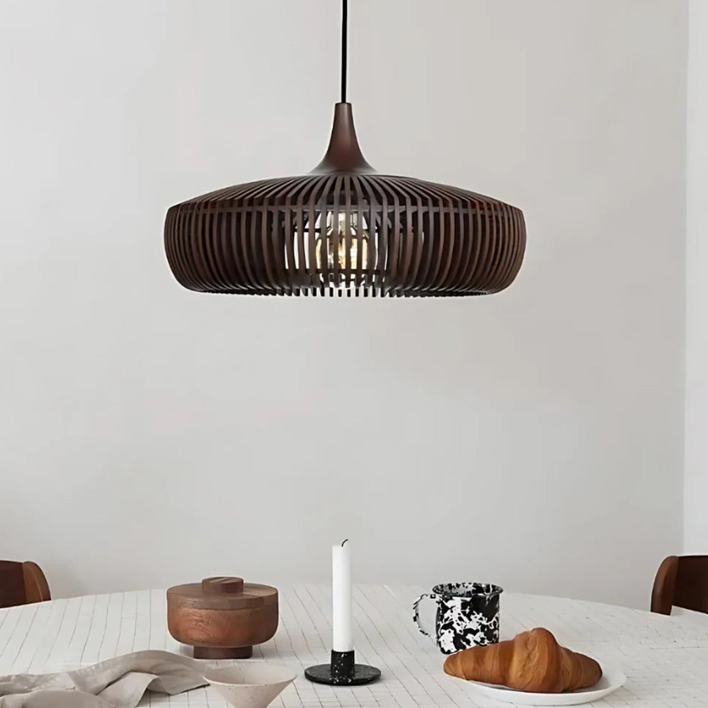 Opus Appliances | Hinori Ceiling Pendant Light Japandi Solid Wood Glow
