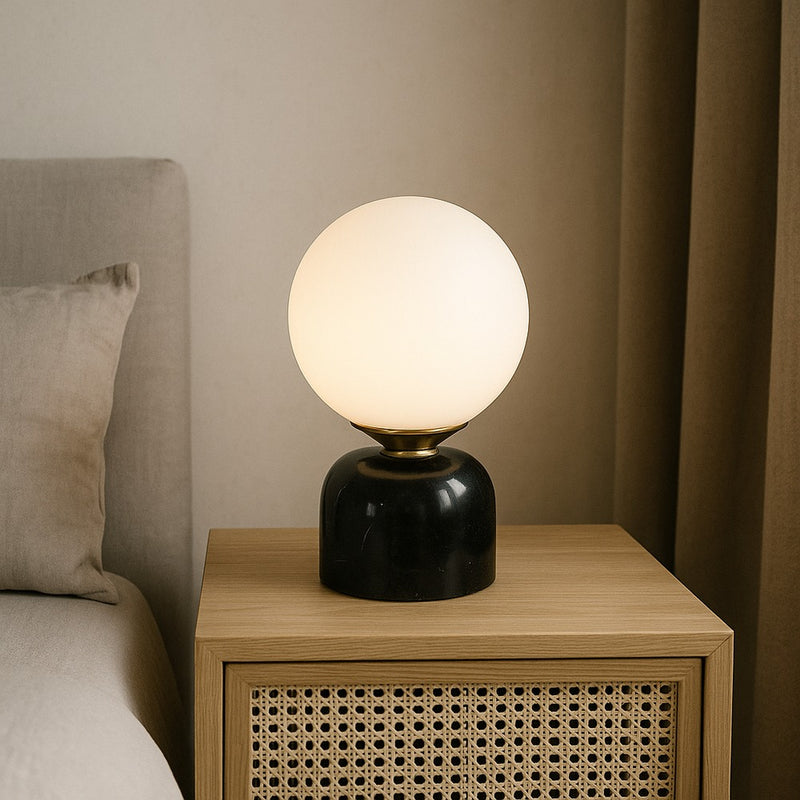 Mirella Table Lamp: Dimensions, Lighting Specifications, and Finish Options