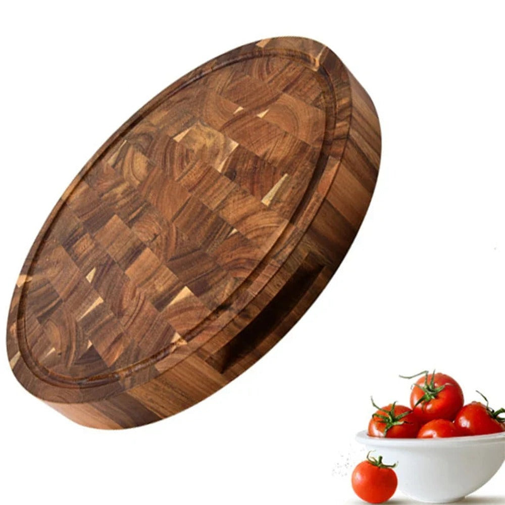 Opus Appliances | Thick Round Acacia Butcher Block