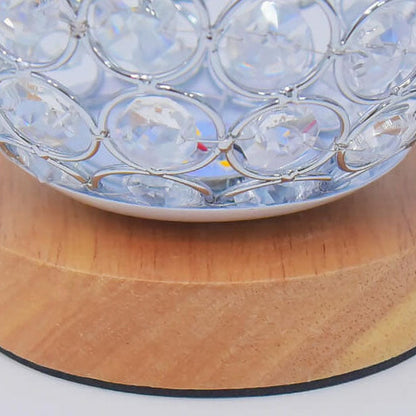 Opus Appliances | NovaGlow Round USB Rechargeable LED Nightstand Lamp In Modern Minimalist Style