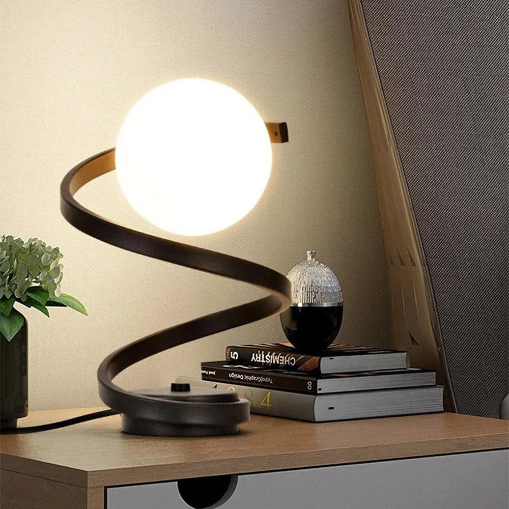 Opus Appliances | Spiral LED Table Lamp for Cozy Corners