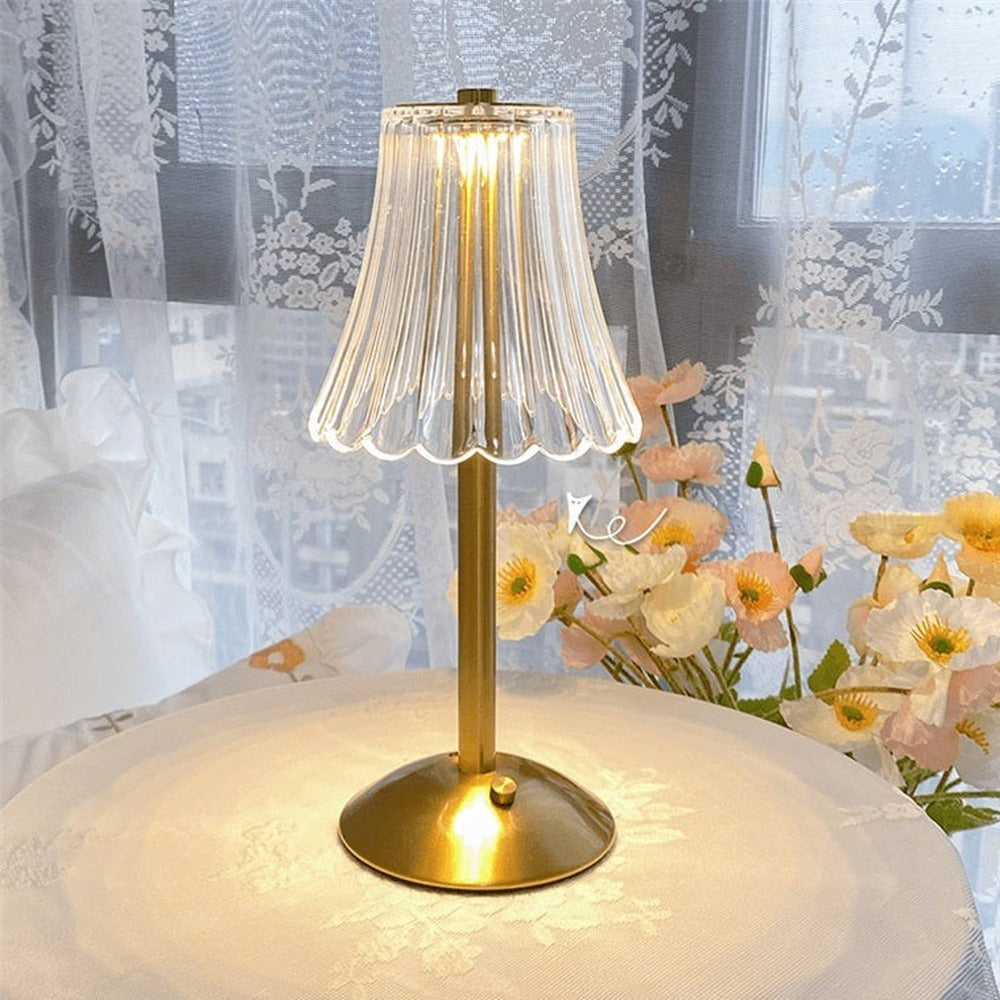 Opus Appliances | Vintage-Style Gold Crystal Table Lamp | Orntli