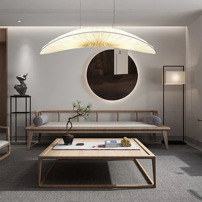Opus Appliances | White Pendant Light With Fabric Chandelier