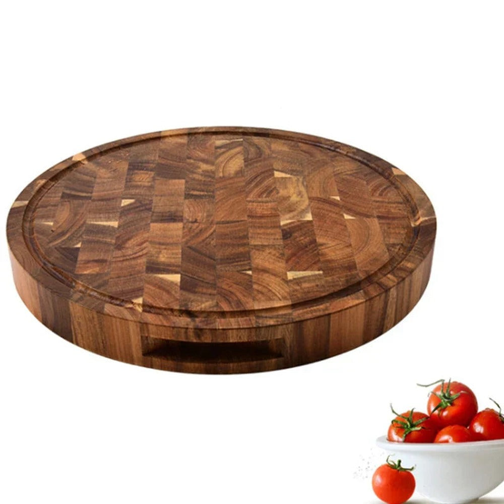 Opus Appliances | Thick Round Acacia Butcher Block