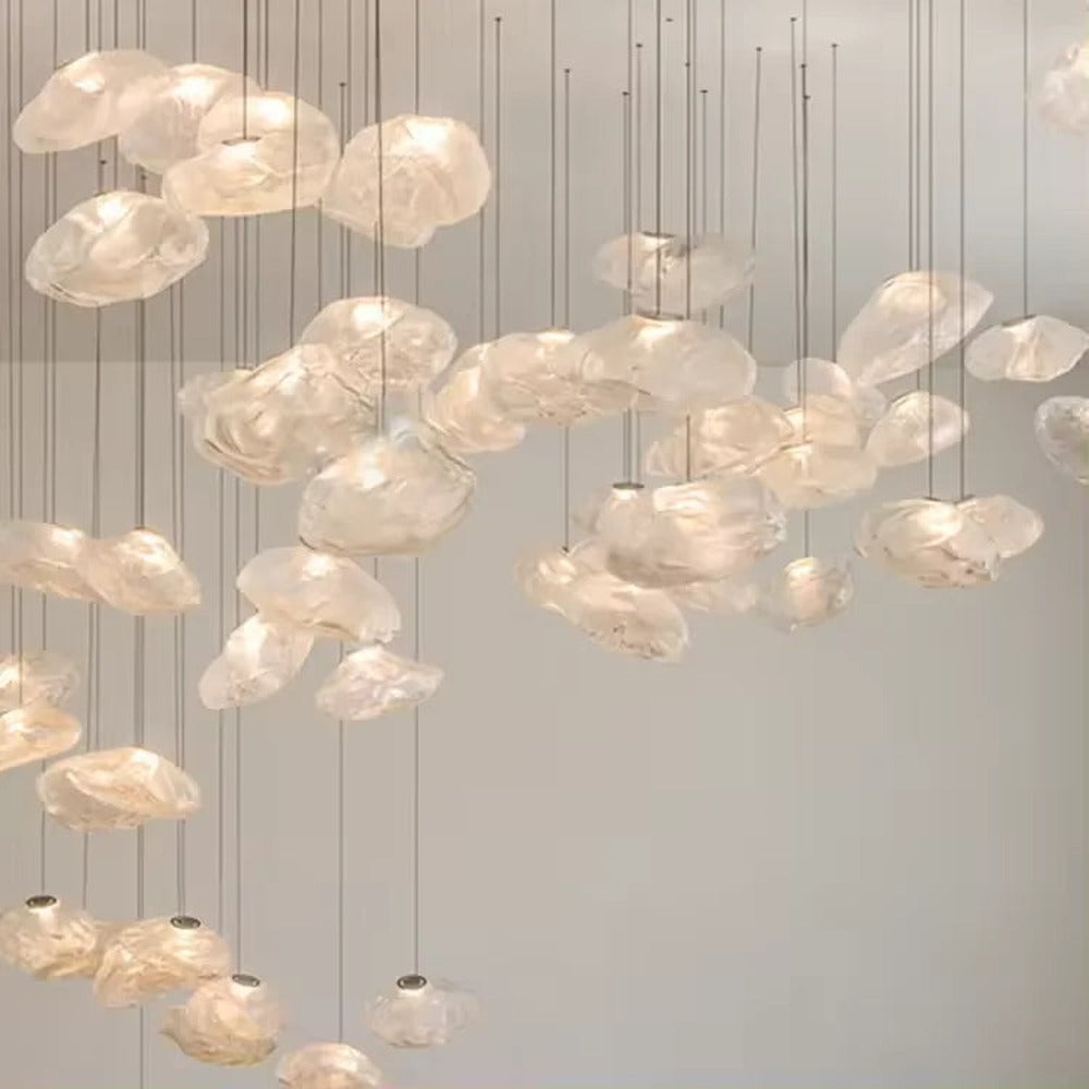 Opus Appliances | Aluminum Frame Glass Chandelier For Modern Interiors Cascade