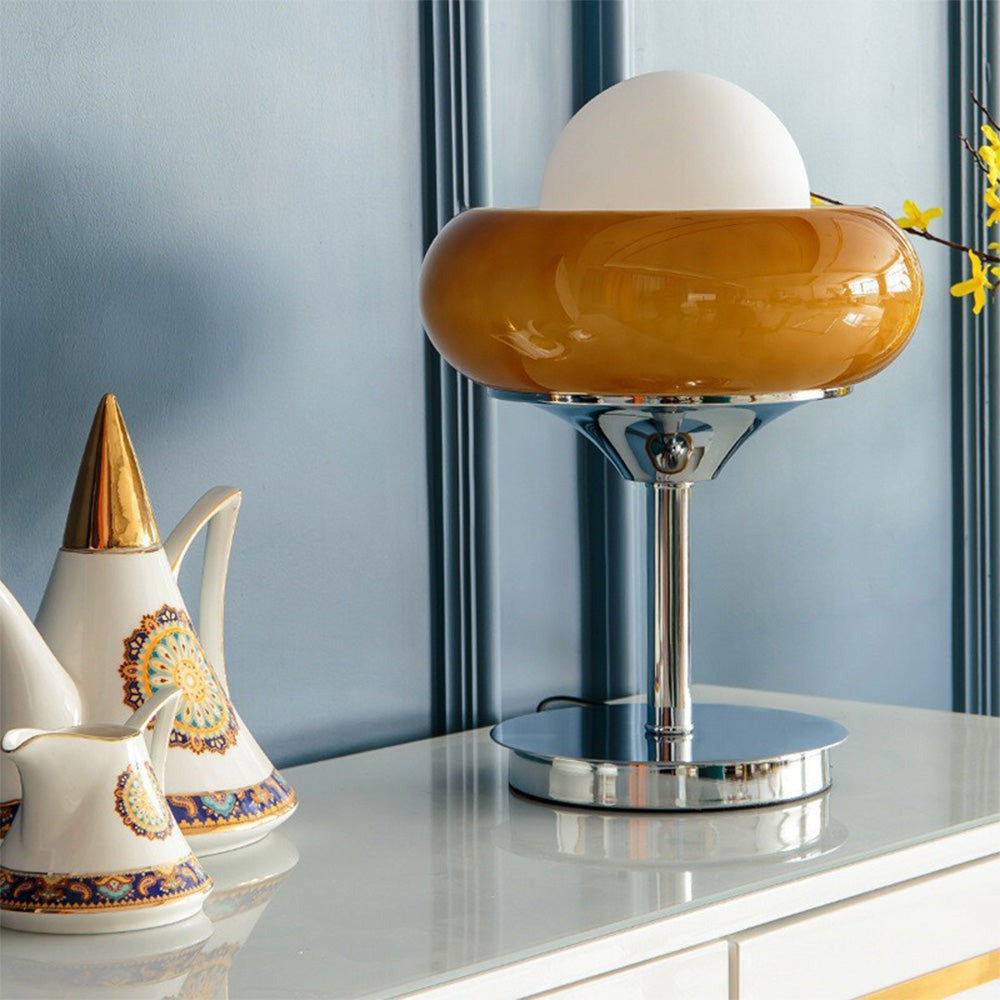 Opus Appliances | Vintage Glass Table Lamp in Bauhaus Style