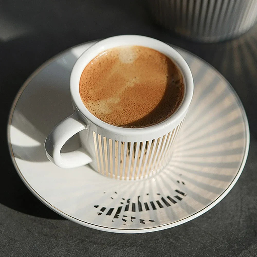 Opus Appliances | Creative dynamic SLR cup coffee tea cup set with coaster 90ml-225ml