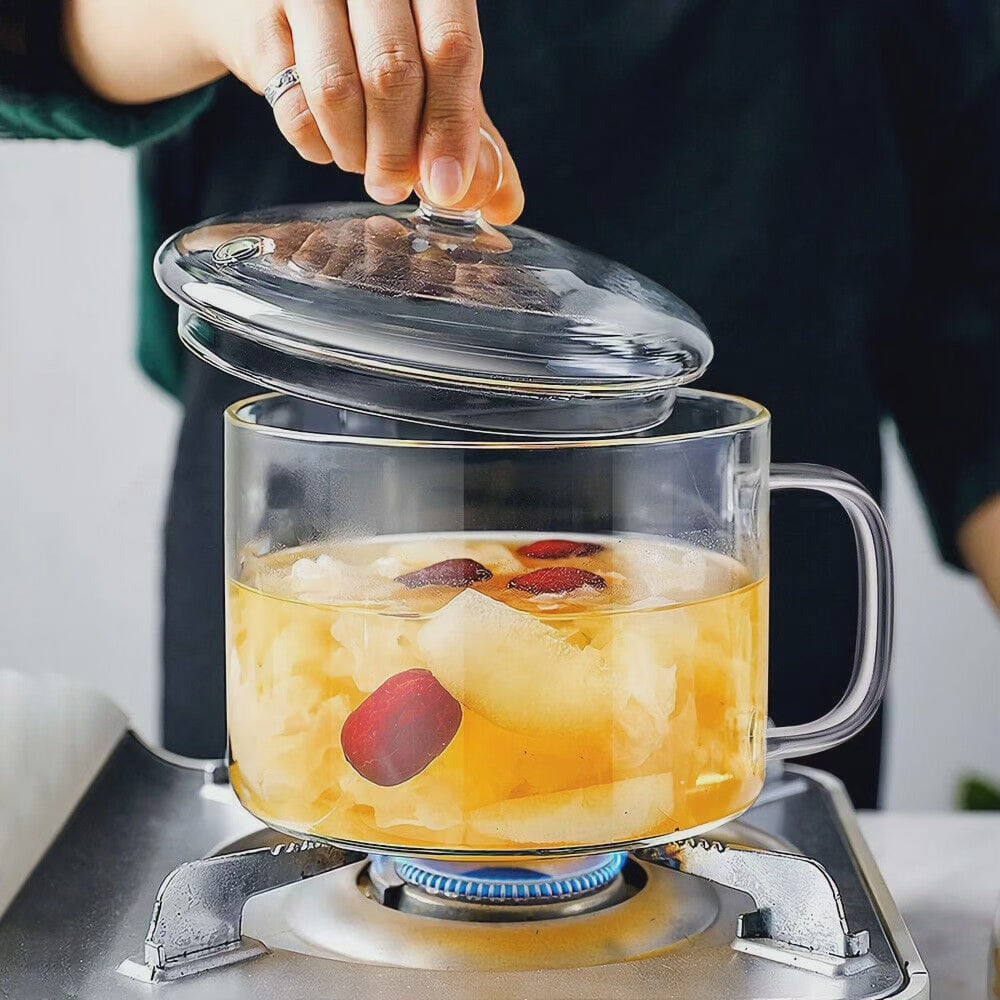 Opus Appliances | Glass heat-resistant cooking pot