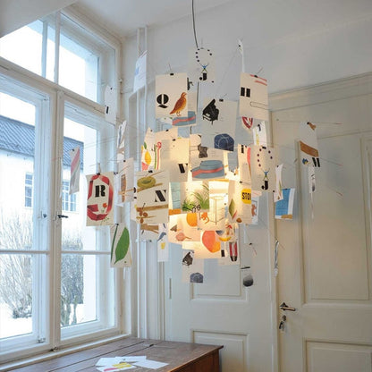 Opus Appliances | Ingo Maurer Zettel DIY Chandelier Customizable Lighting For Any Room