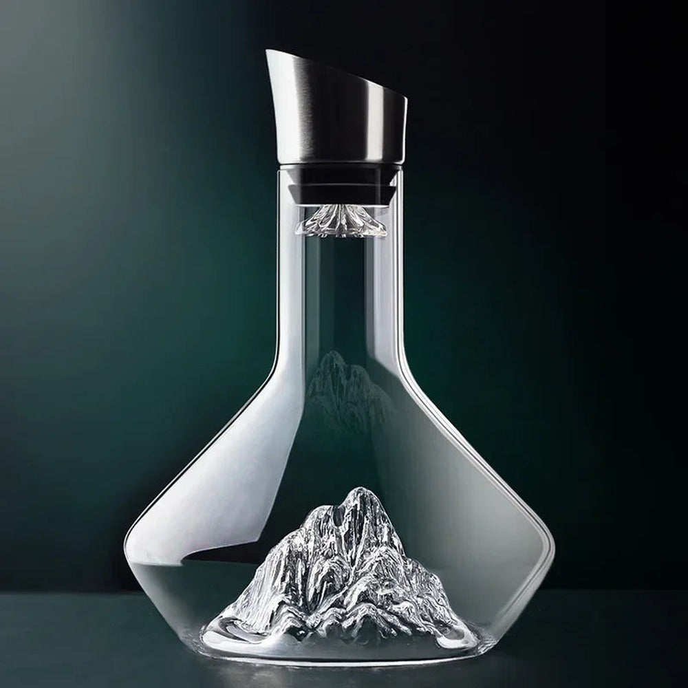 Opus Appliances | 1500ml Iceberg Decanter Creative Lead-Free Crystal Material Luxury High-Quality Home Red Wine Distributor Decanter Wine Jug