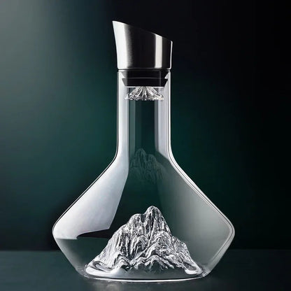 Opus Appliances | 1500ml Iceberg Decanter Creative Lead-Free Crystal Material Luxury High-Quality Home Red Wine Distributor Decanter Wine Jug