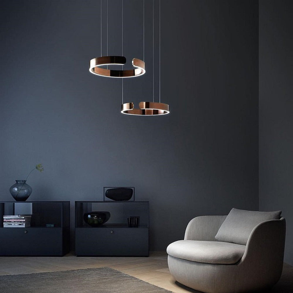 Opus Appliances | Lumera Dual-Ring LED Pendant Light — Sleek Floating Silhouette