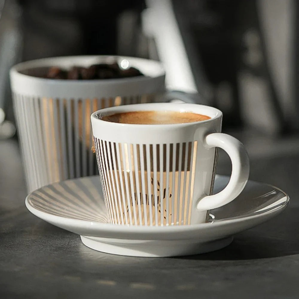 Opus Appliances | Creative dynamic SLR cup coffee tea cup set with coaster 90ml-225ml