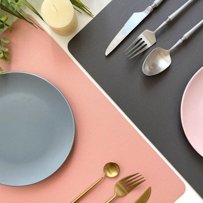 Opus Appliances | Modern rectangular waterproof PU leather placemats