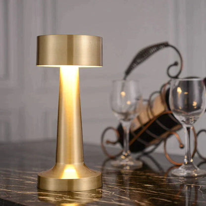 Opus Appliances | Arden Contemporary Rechargeable LED Table Lamp in Brushed Steel, Copper or Gold