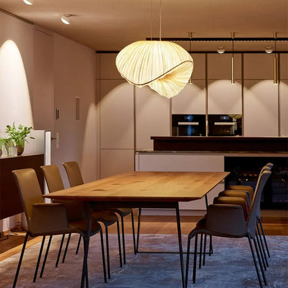 Opus Appliances | White Pendant Light With Fabric Chandelier