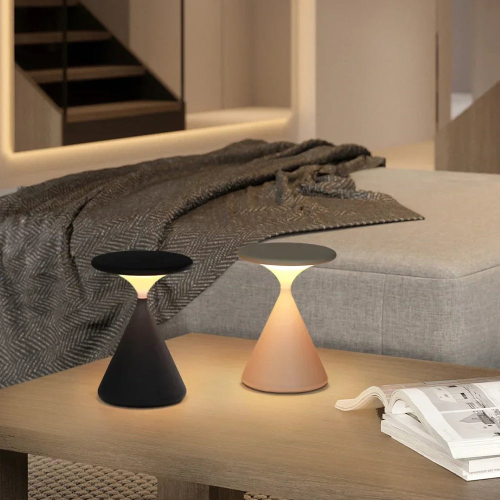 Opus Appliances | LuminaHour Wireless Hourglass Table Lamp for Modern Homes