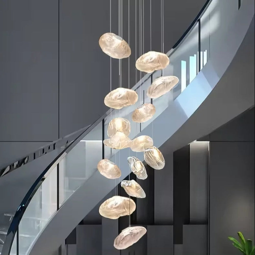 Opus Appliances | Aluminum Frame Glass Chandelier For Modern Interiors Cascade
