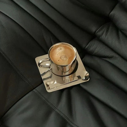 Opus Appliances | Stainless Steel Coffee Cup and Tray