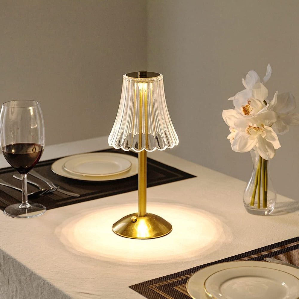 Opus Appliances | Vintage-Style Gold Crystal Table Lamp | Orntli