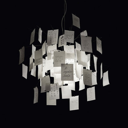 Opus Appliances | Ingo Maurer Zettel DIY Chandelier Customizable Lighting For Any Room