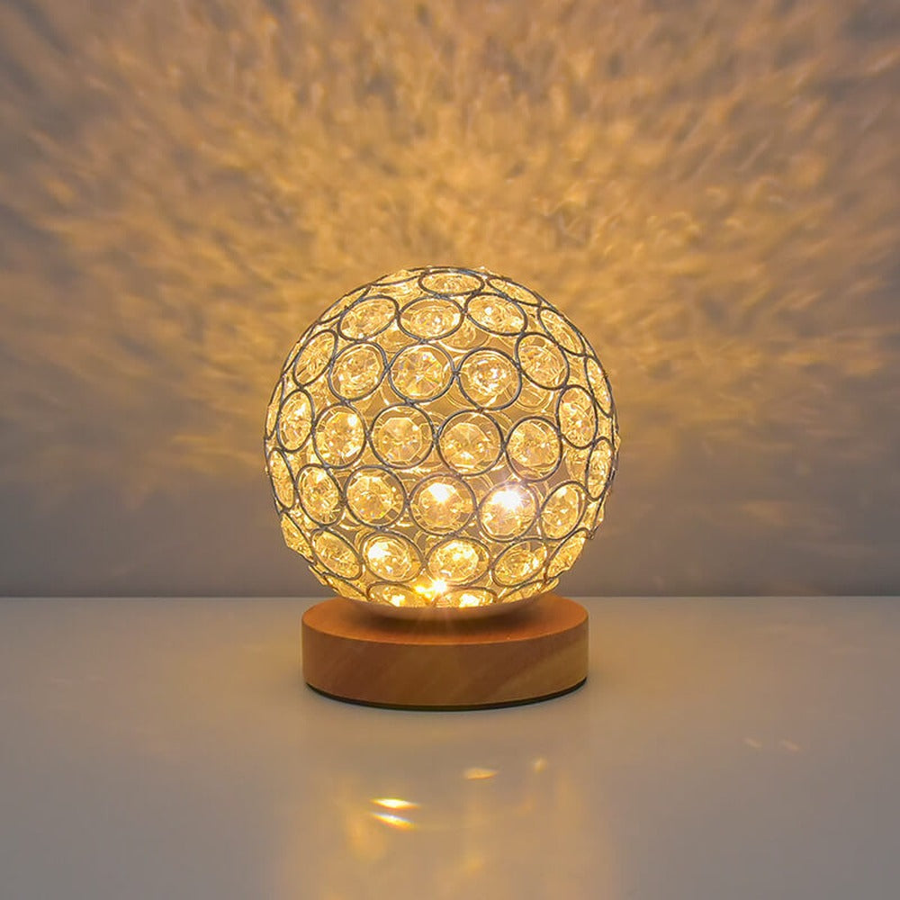 Opus Appliances | NovaGlow Round USB Rechargeable LED Nightstand Lamp In Modern Minimalist Style