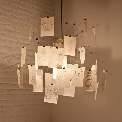 Opus Appliances | Ingo Maurer Zettel DIY Chandelier Customizable Lighting For Any Room