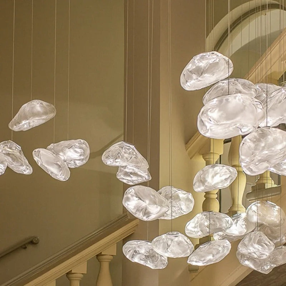 Opus Appliances | Aluminum Frame Glass Chandelier For Modern Interiors Cascade