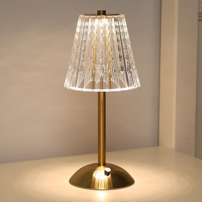 Opus Appliances | Vintage-Style Gold Crystal Table Lamp | Orntli