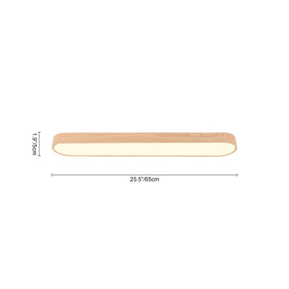 Opus Appliances | Nordic Glow LED Ceiling Flush Mount Oval with Wood Accent