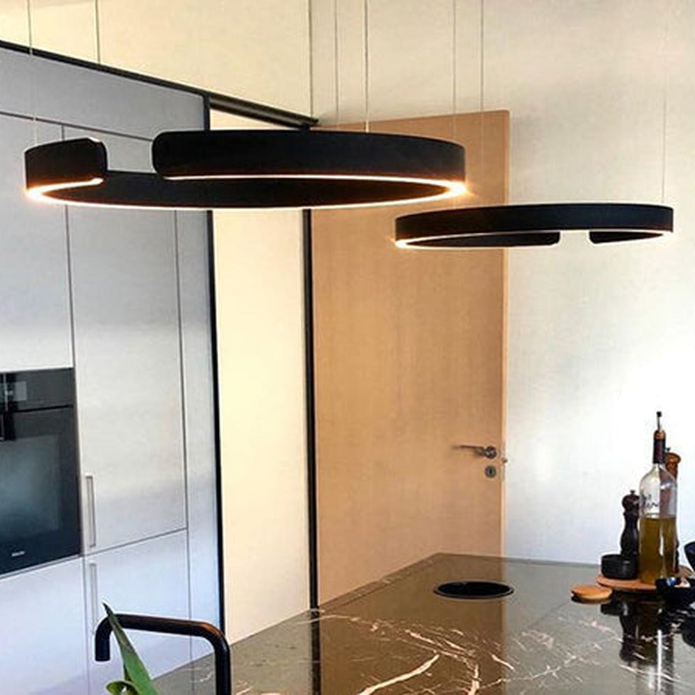 Opus Appliances | Lumera Dual-Ring LED Pendant Light — Sleek Floating Silhouette