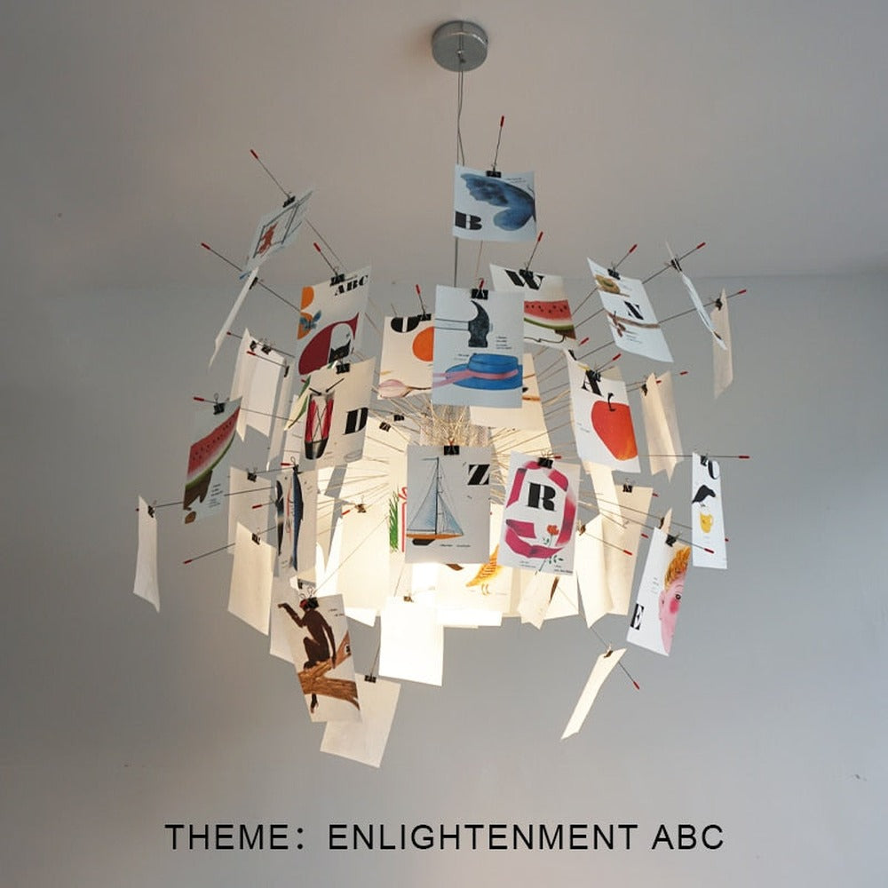 Opus Appliances | Ingo Maurer Zettel DIY Chandelier Customizable Lighting For Any Room