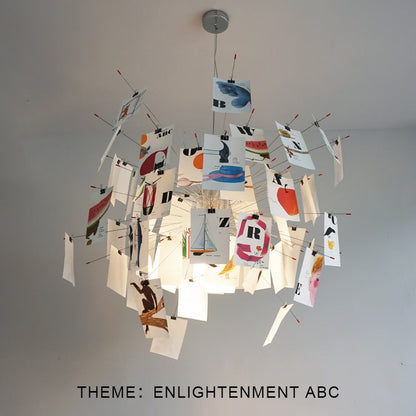 Opus Appliances | Ingo Maurer Zettel DIY Chandelier Customizable Lighting For Any Room
