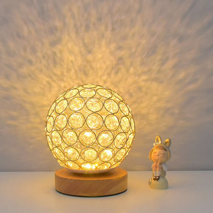 Opus Appliances | NovaGlow Round USB Rechargeable LED Nightstand Lamp In Modern Minimalist Style