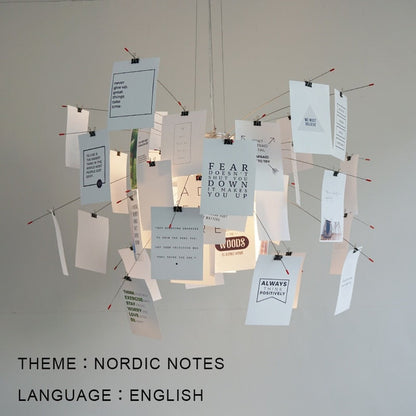 Opus Appliances | Ingo Maurer Zettel DIY Chandelier Customizable Lighting For Any Room