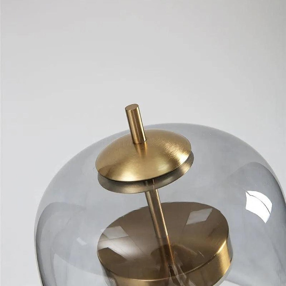 Opus Appliances | Nordic Transparent Glass Table Lamp │ Modern LED Living Bedroom Decor Lighting Desk Lamp