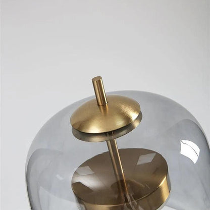 Opus Appliances | Nordic Transparent Glass Table Lamp │ Modern LED Living Bedroom Decor Lighting Desk Lamp