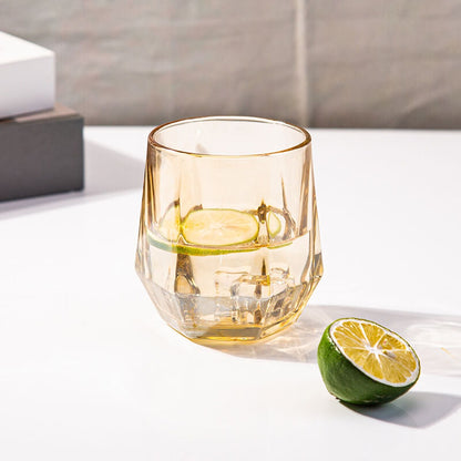 Opus Appliances | Amber hexagonal Glass Cups