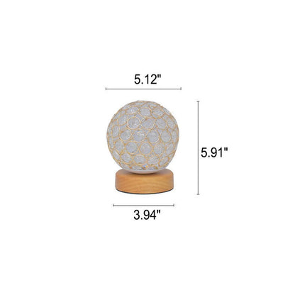 Opus Appliances | NovaGlow Round USB Rechargeable LED Nightstand Lamp In Modern Minimalist Style